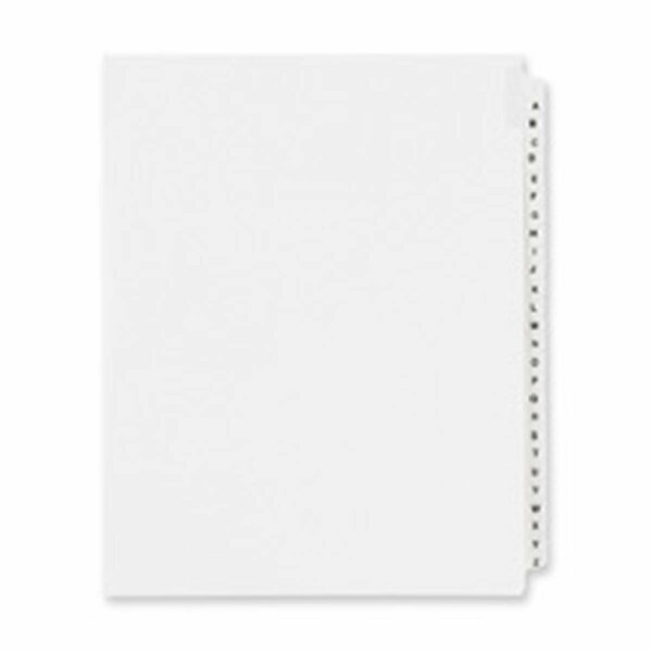 Workstationpro AVE0 Legal Divider W-Letter in.Pin.- Side Tab- 11in.x8-.50in.- 25-PK TH2488780